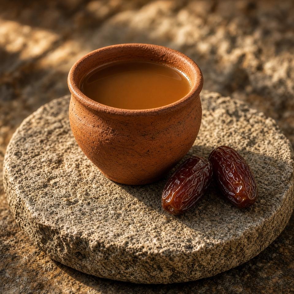 طبق قهوة التمر