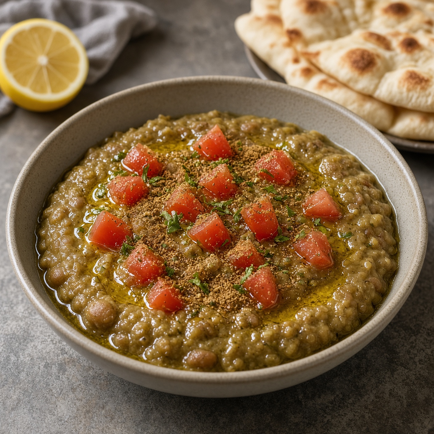 طبق فول مدمس