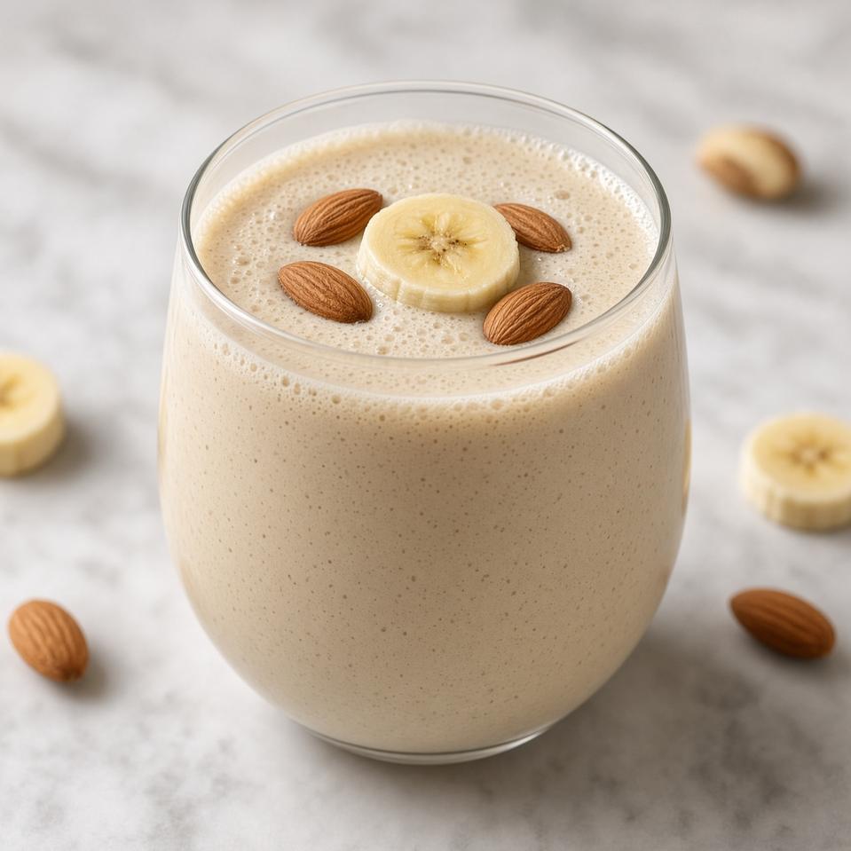 طبق موز باللوز البارد