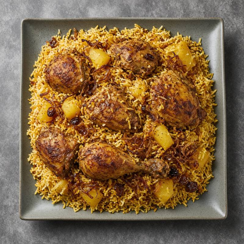 طبق برياني عراقي
