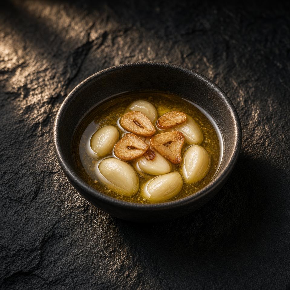 طبق زيت الثوم